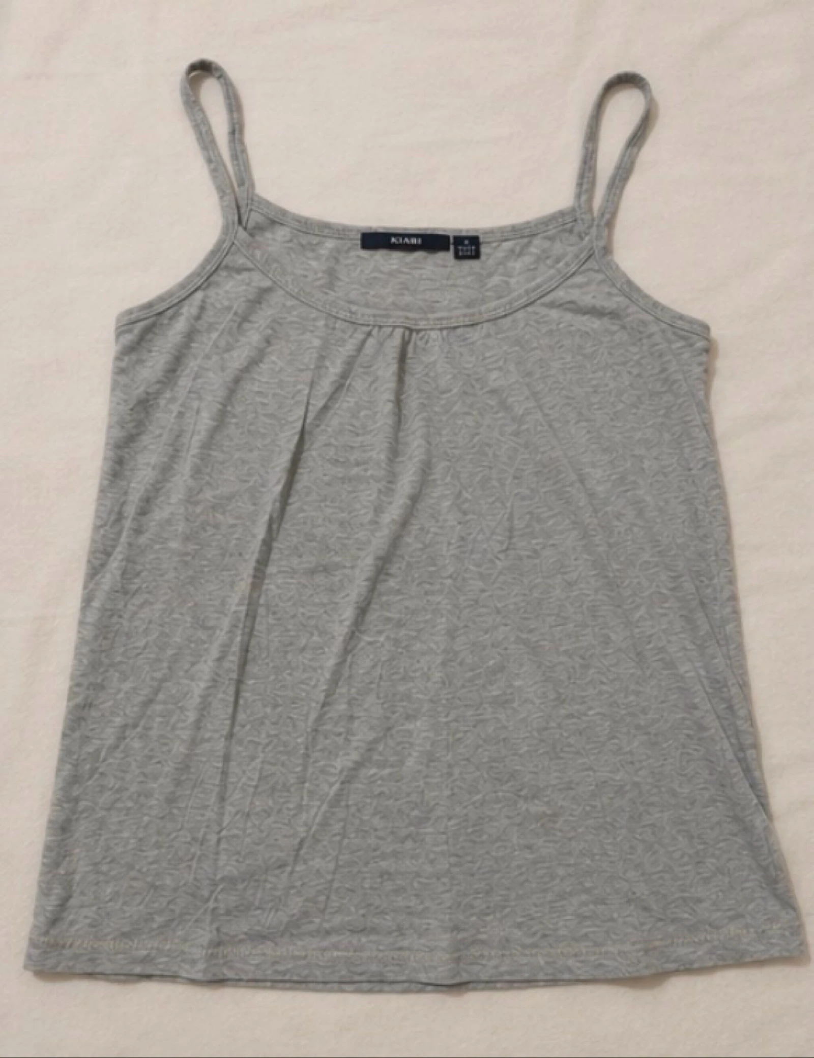 Débardeur gris Kiabi femme – Taille M – Basique à bretelles – photo 2